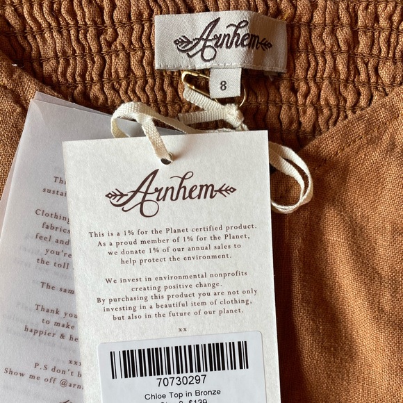 Arnhem Chloe Top in Bronze - Picture 7 of 8